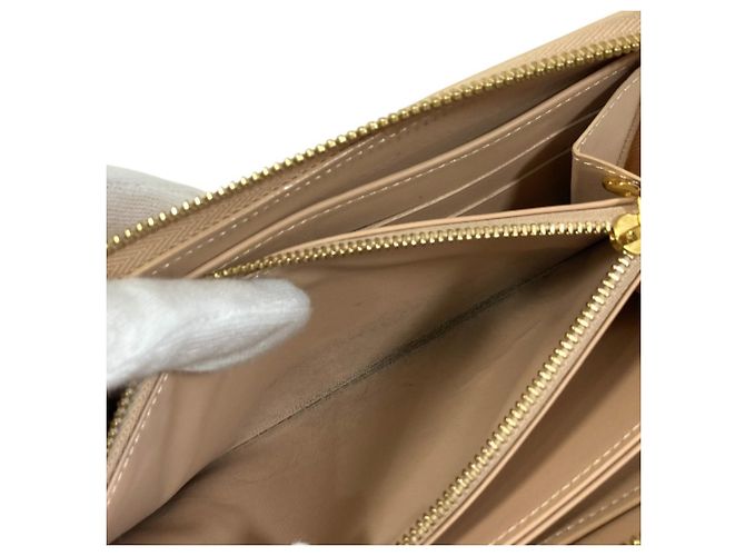 Cartera Zippy Monogram Vernis Louis Vuitton Beige - vista 9
