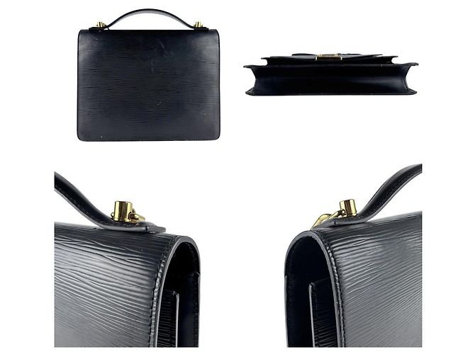 Borsa Monceau Epi Louis Vuitton Nero - vista 3
