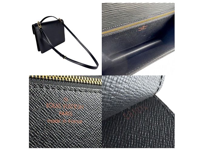 Borsa Monceau Epi Louis Vuitton Nero - vista 5