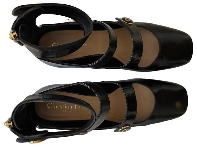 Décolleté Dior D-Doll in pelle di vitello nera Nero - vista 2