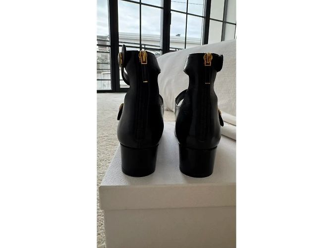 Décolleté Dior D-Doll in pelle di vitello nera Nero - vista 6