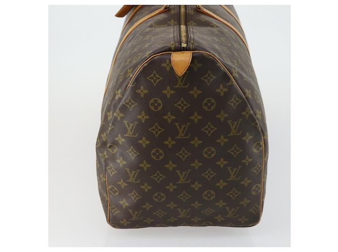 Borsa Keepall Louis Vuitton in tela Monogram 60 Marrone - vista 3