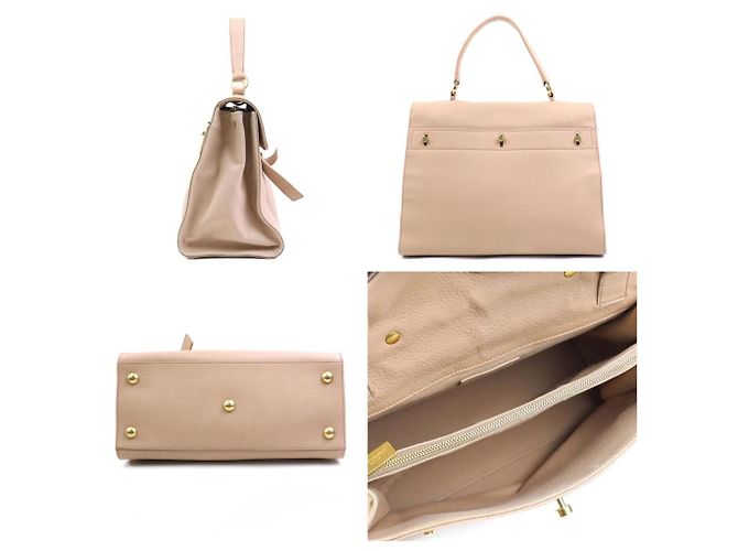 Borsa a mano Saint Laurent rosa beige - vista 2