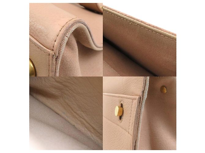 Borsa a mano Saint Laurent rosa beige - vista 3