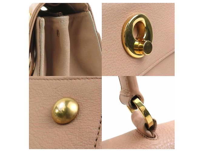 Borsa a mano Saint Laurent rosa beige - vista 4