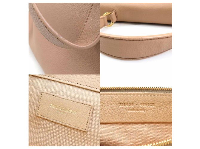 Borsa a mano Saint Laurent rosa beige - vista 5