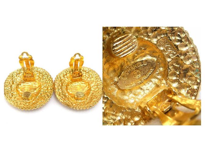 Orecchini a clip in metallo dorato Chanel D'oro - vista 5