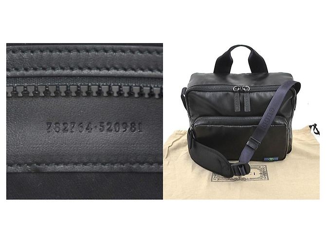 Borsa a spalla in PVC nero Gucci - vista 5