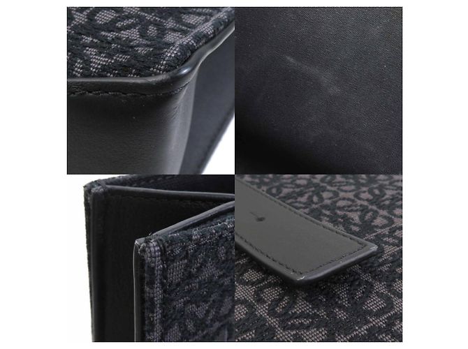 Bolsa horizontal com fivela Anagram Loewe Preto - vista 3