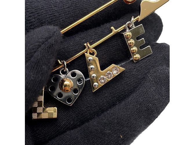 Spilla Louis Vuitton LOVE Motivo Spilla di Sicurezza Argento D'oro - vista 6