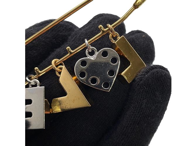 Spilla Louis Vuitton LOVE Motivo Spilla di Sicurezza Argento D'oro - vista 8