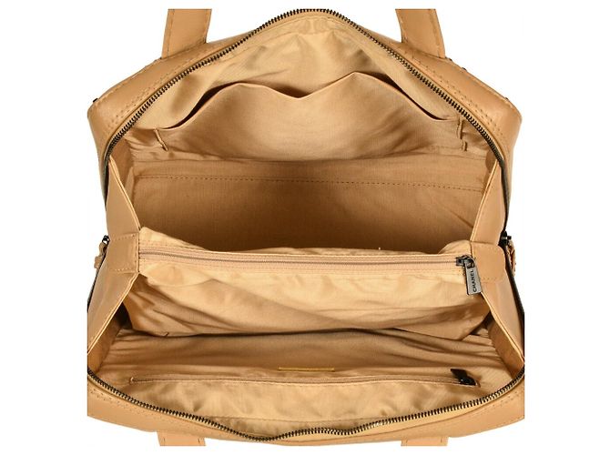 Chanel Wild Stitch Leder Tote Bag Beige - Ansicht 7