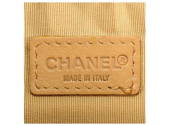 Chanel Wild Stitch Leder Tote Bag Beige - Ansicht 8