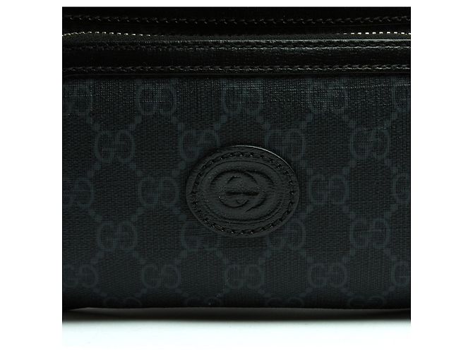 Marmont Gucci Sacoche Cintura Preta GG Emblem GM Preto - vista 2