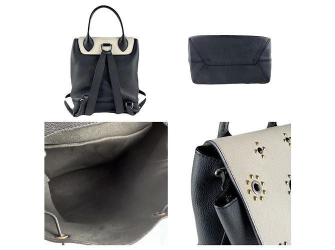 Zaino LockMe di Louis Vuitton Nero Bianco sporco - vista 3