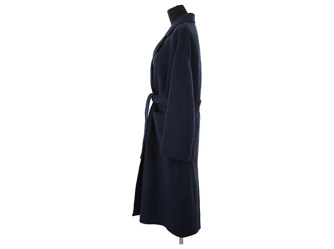 Barbour Abrigo de lana azul - vista 3