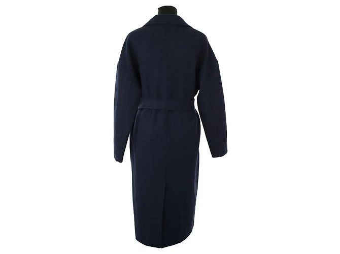 Barbour Abrigo de lana azul - vista 4