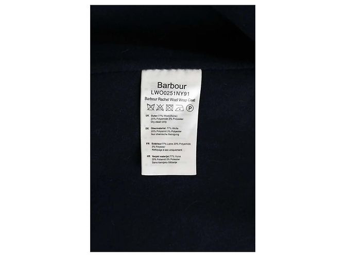 Barbour Abrigo de lana azul - vista 6