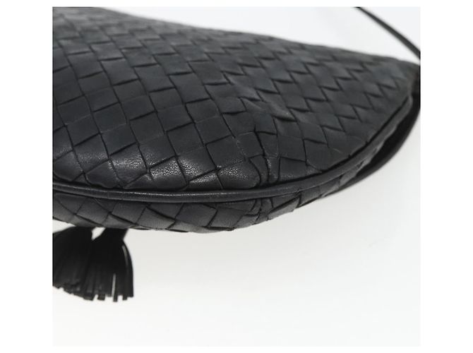 BORSA A SPALLA IN PELLE INTRECCIATO BOTTEGA VENETA NERA ORO Auth mr1793 Nero D'oro - vista 12