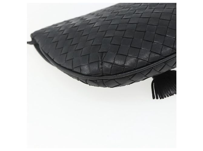 BORSA A SPALLA IN PELLE INTRECCIATO BOTTEGA VENETA NERA ORO Auth mr1793 Nero D'oro - vista 13