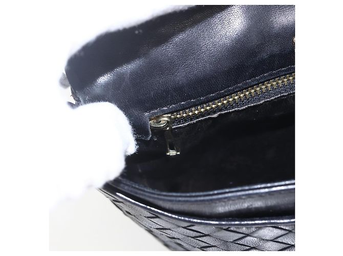 BORSA A SPALLA IN PELLE INTRECCIATO BOTTEGA VENETA NERA ORO Auth mr1793 Nero D'oro - vista 15