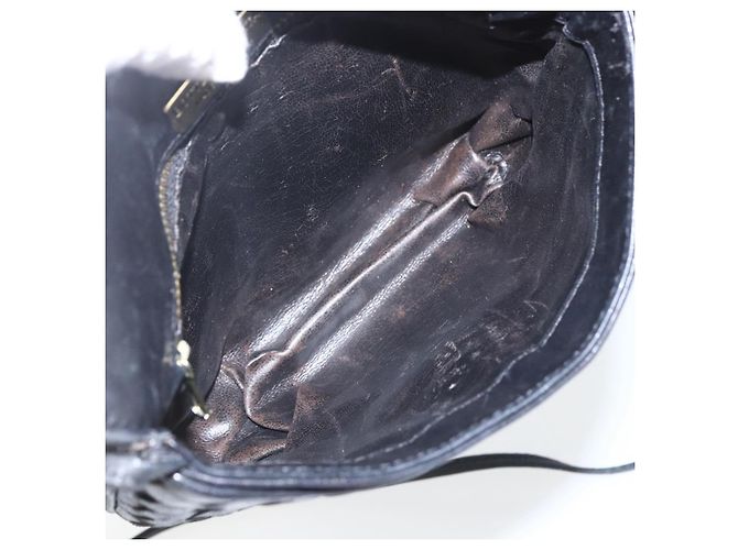 BORSA A SPALLA IN PELLE INTRECCIATO BOTTEGA VENETA NERA ORO Auth mr1793 Nero D'oro - vista 16