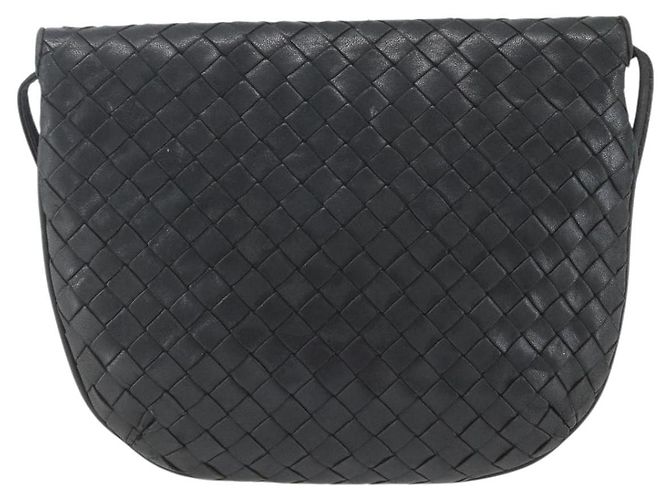 BORSA A SPALLA IN PELLE INTRECCIATO BOTTEGA VENETA NERA ORO Auth mr1793 Nero D'oro - vista 3