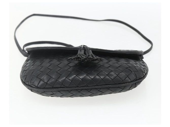 BORSA A SPALLA IN PELLE INTRECCIATO BOTTEGA VENETA NERA ORO Auth mr1793 Nero D'oro - vista 9