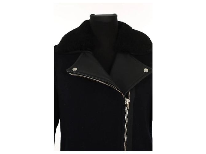 Sandro Chaqueta de lana negra Negro - vista 2