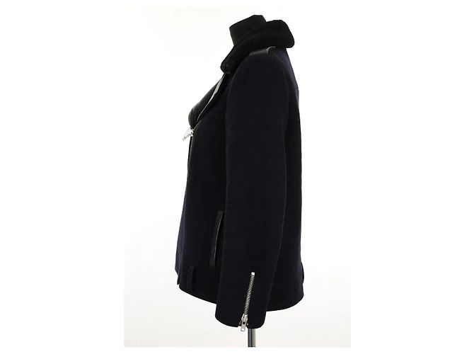 Sandro Chaqueta de lana negra Negro - vista 3