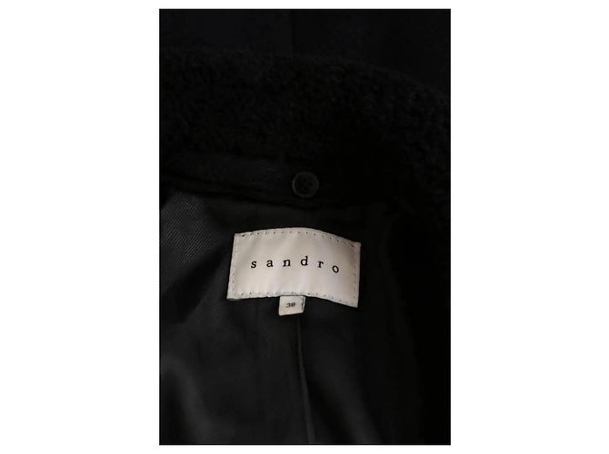 Sandro Chaqueta de lana negra Negro - vista 5