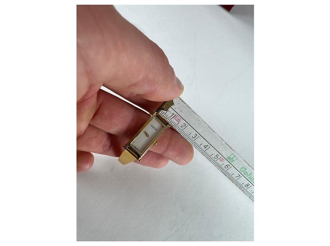 Vintage Gucci vergoldete Pferdebit-Uhr Golden - Ansicht 10