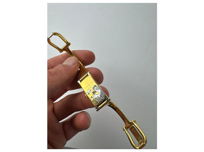 Vintage Gucci vergoldete Pferdebit-Uhr Golden - Ansicht 11