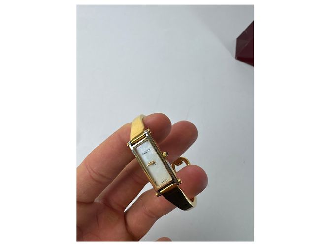 Vintage Gucci vergoldete Pferdebit-Uhr Golden - Ansicht 4