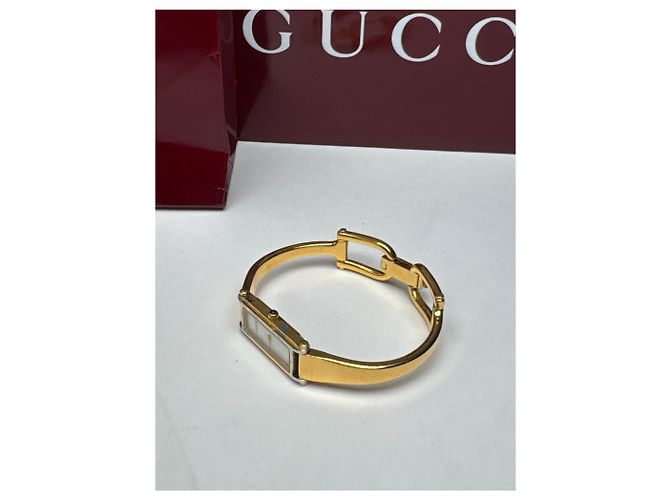 Vintage Gucci vergoldete Pferdebit-Uhr Golden - Ansicht 7