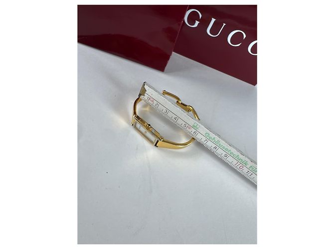 Vintage Gucci vergoldete Pferdebit-Uhr Golden - Ansicht 8