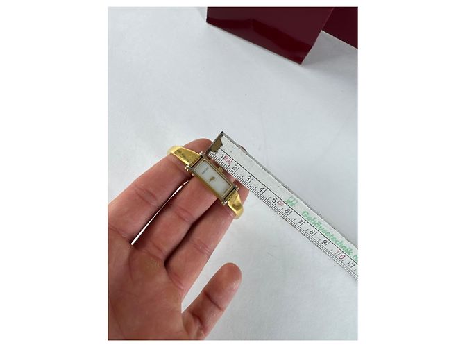 Vintage Gucci vergoldete Pferdebit-Uhr Golden - Ansicht 9