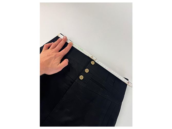Vintage Gucci Jeansrock Schwarzer Rock 40/L - Ansicht 6