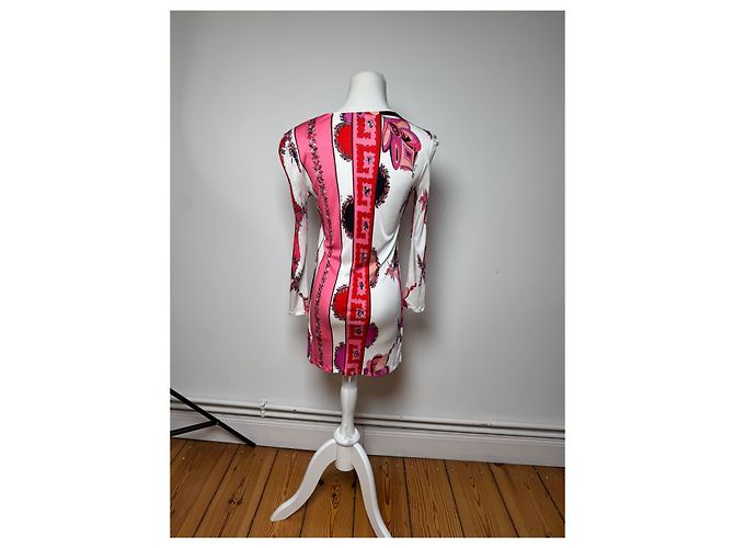 Vintage Emilio Pucci Abstraktes Kleid / Oberteil Rot Weiß XS - Ansicht 3