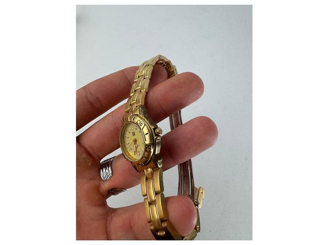 Orologio vintage Givenchy placcato oro al quarzo D'oro - vista 4
