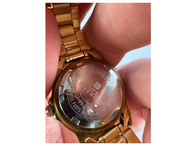 Orologio vintage Givenchy placcato oro al quarzo D'oro - vista 6