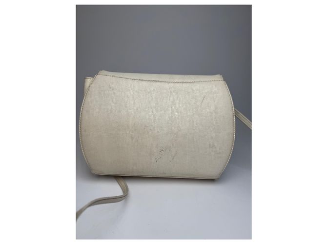 Vintage Givenchy GV3 Leder Umhängetasche / Schultertasche Weiß - Ansicht 10