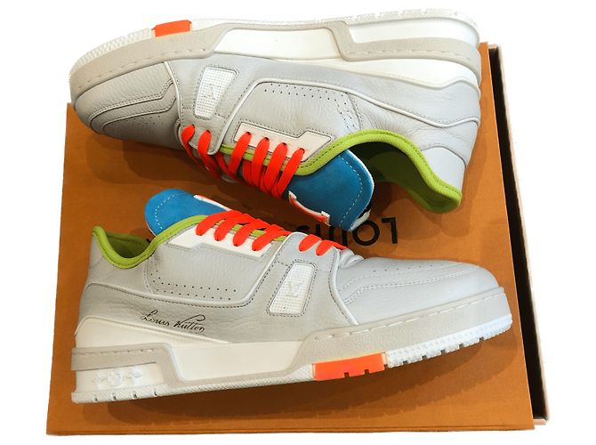 LOUIS VUITTON Upcycled Virgil Abloh Sonderedition Sneaker Weiß - Ansicht 2