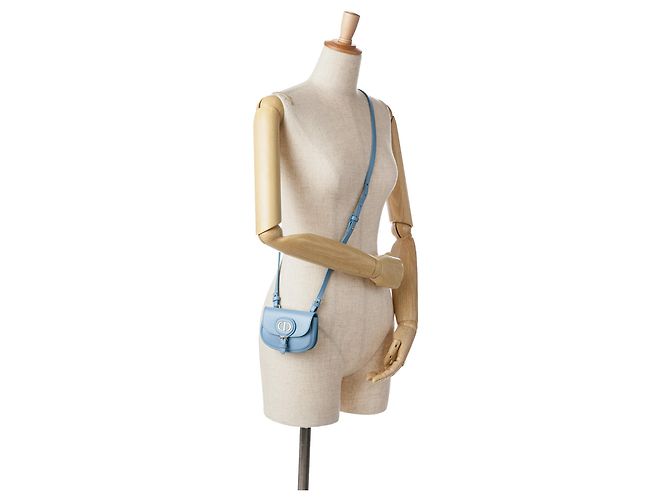 Dior Micro Pelle Bobby Borsa a tracolla blu - vista 6