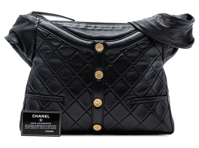 Girl Borsa a tracolla Chanel Matelassé in pelle di agnello per ragazza Nero - vista 8