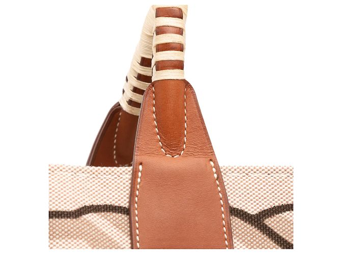 Hermès Toile H Plume Quadrige con Filo Steeple 31 Marrone - vista 8