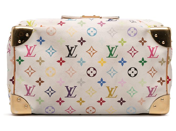 Louis Vuitton Monogram Multicolore Speedy 30 Bianco - vista 3