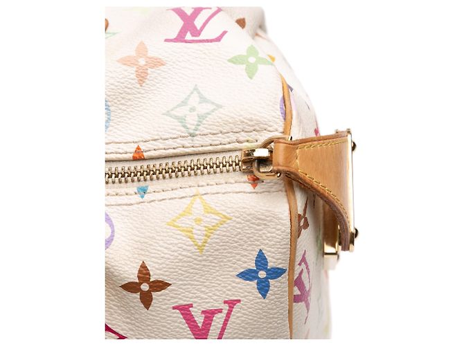 Louis Vuitton Monogram Multicolore Speedy 30 Bianco - vista 8