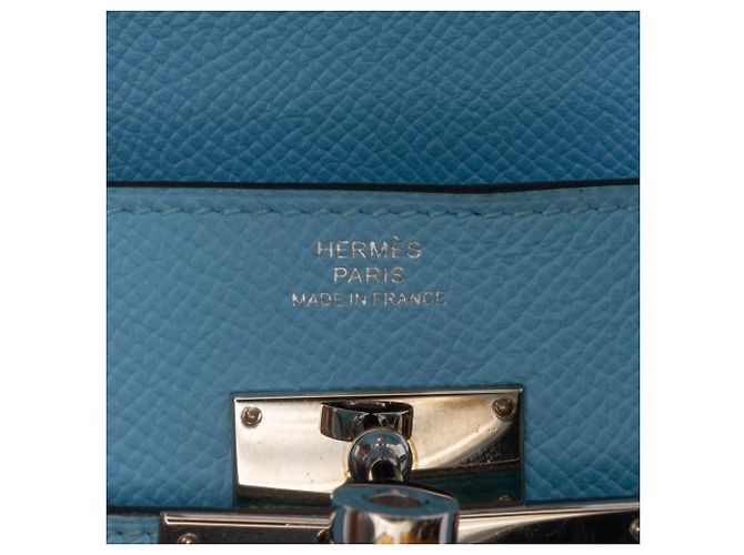 Cartera Larga Kelly en Epsom de Hermès Azul - vista 5