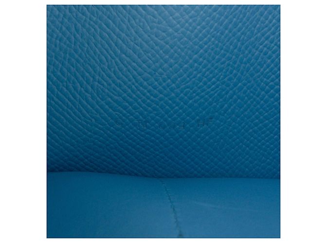 Cartera Larga Kelly en Epsom de Hermès Azul - vista 6